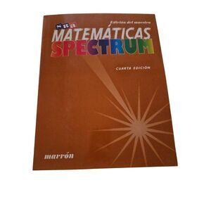 Mathematicas spectrum edicion del maestro marron SRA macgraw hill isbn 002687566